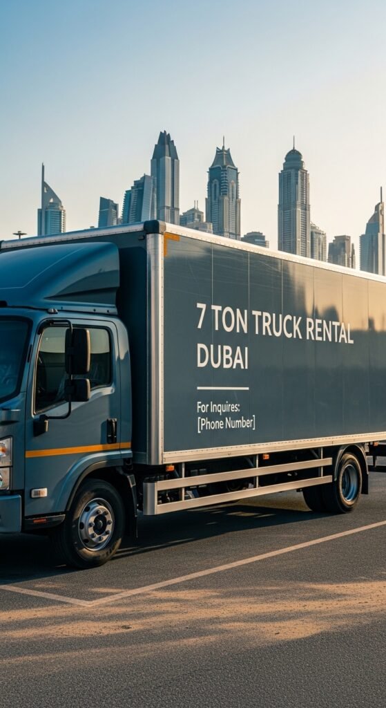 7 Ton pickup Rental Truck Dubai